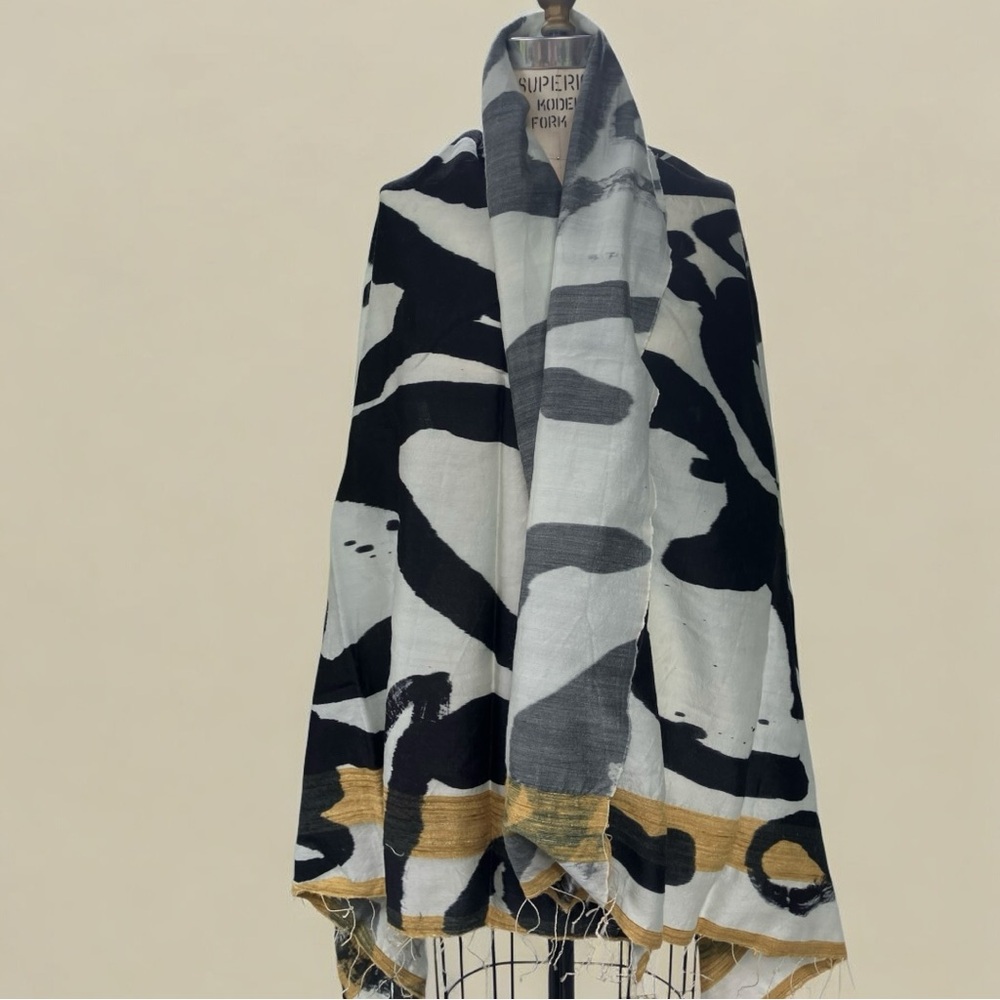 Humanoid Brushstroke Scarf